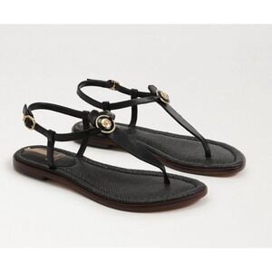Sam Edelman Gigi Signet Women's Black Thong Sandal Size 7‎ W (MSRP $120)